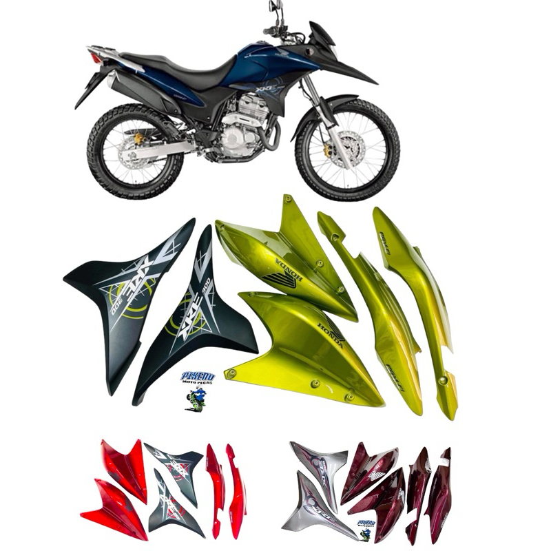 kit carenagem xre 300 2009 até 2012 todas cores na variação