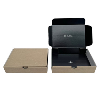 10 Caixas Mini Envios 16x11x3 Preta Brilhe em Oferta na Shopee