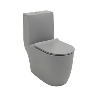 Vaso Sanitário Monobloco Amazonita Pingoo - Cinza em Oferta na Shopee