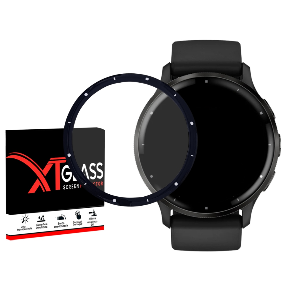 Pelicula Xtglass Proteção 3D Compatível Com Garmin Venu 3 45mm