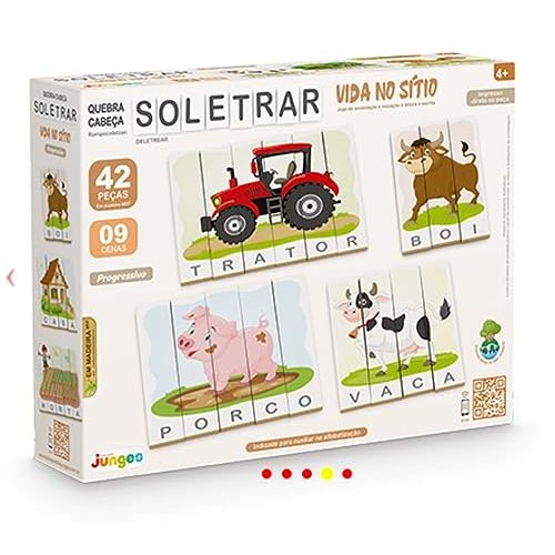 Quebra-Cabeça Soletrar Sítio - Junges