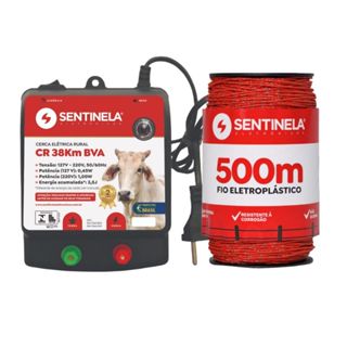 Kit Eletrificador Cerca Rural 38km + Cabo 500m em Oferta na Shopee