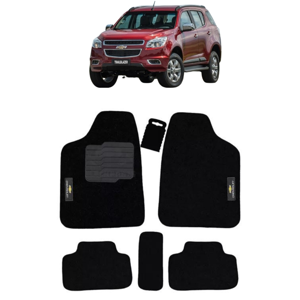Jogo De Tapete 5 Peças Chevrolet Blaser Agile Astra Celta Cruze Vectra GT Zafira Preto