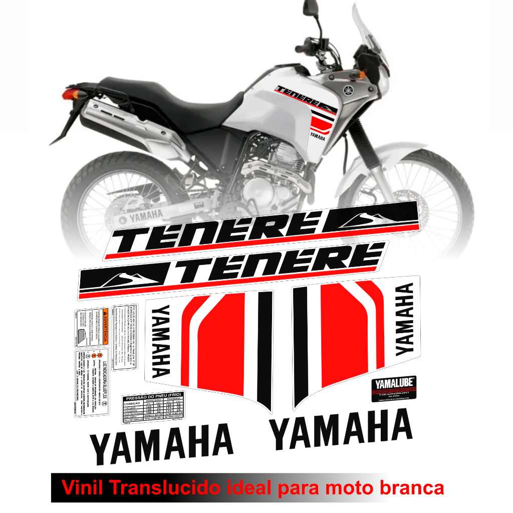 Adesivo universal Compatível TENERÉ 250 várias cores em Oferta na Shopee