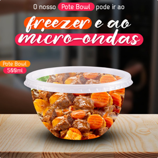 Kit 20 Pote Bowl Descartável 250ml  P Freezer E Microondas em Oferta na Shopee