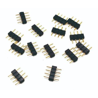 Kit 10 Peças Conector Emenda Fita Led Rgb 5050 3528 4 Pinos