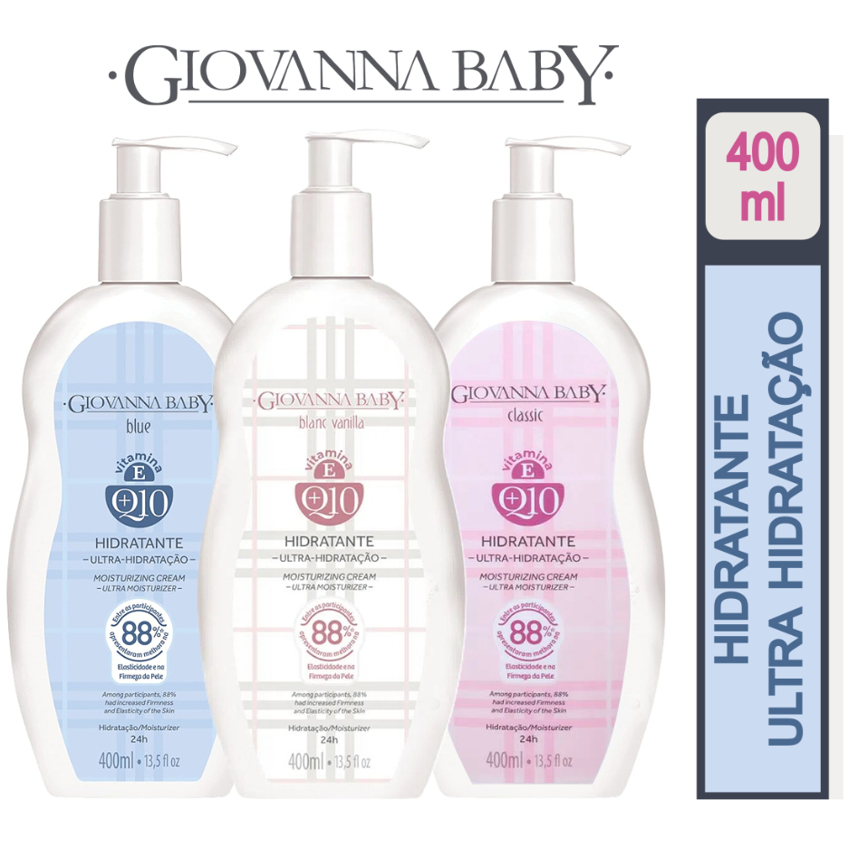 CREME HIDRATANTE DESODORANTE GIOVANNA BABY Q10 - 400ML em Oferta na Shopee