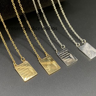 Escapulário de Prata Salmo 23 correntinha masculina prata Cruz Masculina Banhado