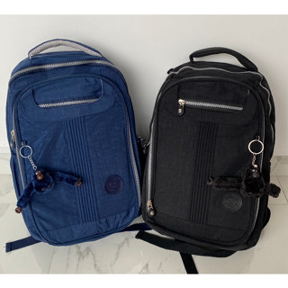 Mochila Kipling Reforçada Grande Nylon + Chaveiro Macaquinho Pelúcia