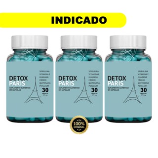 Pague 2 Leve 3 Detox Paris Original 30 Cps - Tratamento para 2 meses - Envio 24 h