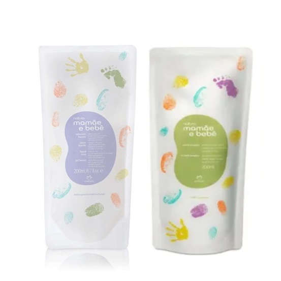 Refil Sabonete Líquido Relaxante ou Tradicional da Cabeça aos Pés Mamãe e Bebê Natura 200ml em Oferta na Shopee