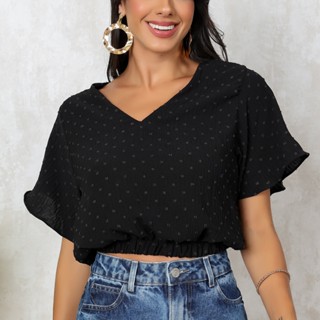 blusa feminino pipoca tecido duna
