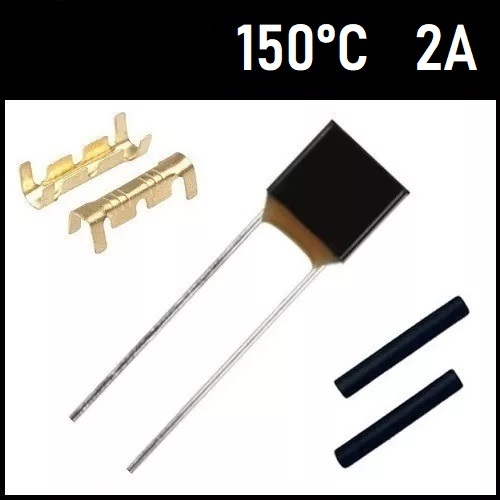 1 Fusível Térmico 2A 150 Graus 150C 150°C 250V