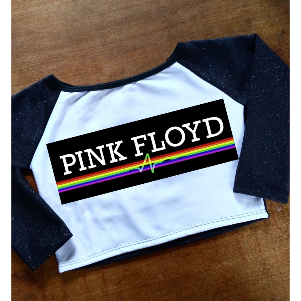 Cropped da Banda Pink Floyd - Moletom Feminino