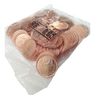 sachê lacrado de 5 centavos 2022.