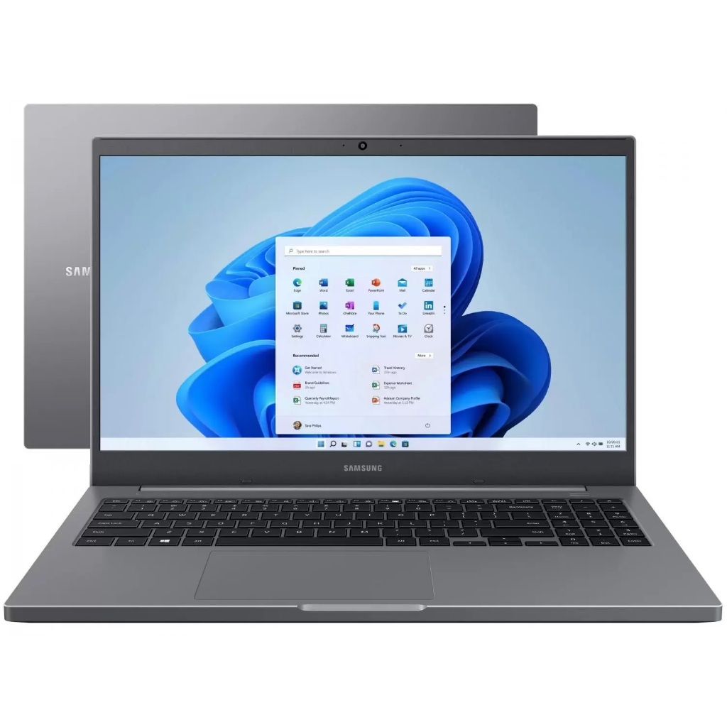 Notebook Samsung Book Intel® Core™ i3-1115G4, Windows 11 Home, 4GB, 256GB SSD, 15.6" Full HD LED Cinza Chumbo