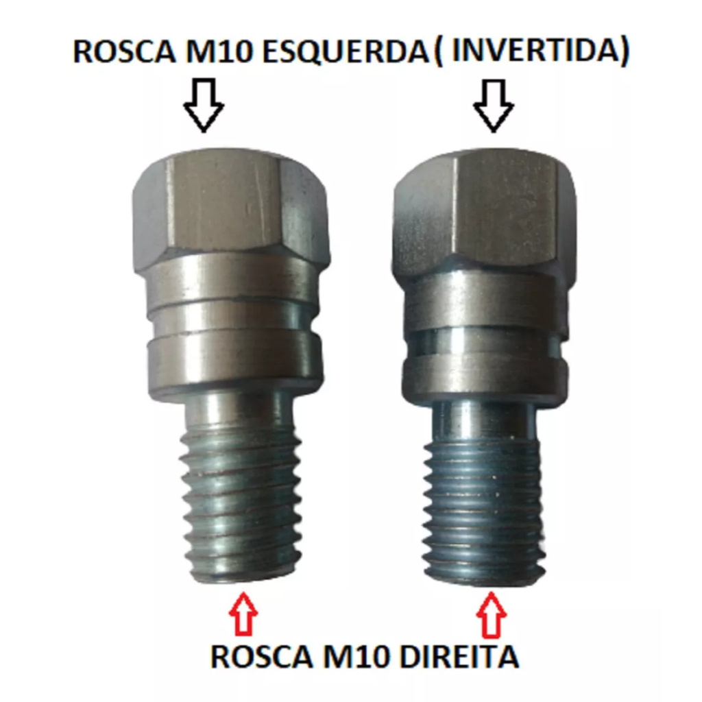 Adaptador Retrovisor Pcx Cg 160 Twister Honda M10 Direita Para M10 Esquerda em Oferta na Shopee