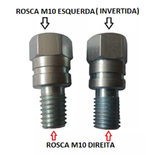 Adaptador Retrovisor Pcx Cg 160 Twister Honda M10 Direita Para M10 Esquerda em Oferta na Shopee