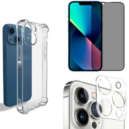 Kit 3x1 Película Privacidade + Capa transparente + Película Câmera iPhoneIp 7/8 Preto Ip 7/8 branco Ip 7/8 plus branco Ip 7/8 plus Preto Ip 11/XR Ip Xs max Ip X/Xs/11 pro Ip 11 pro max  Ip 12/12 pro Ip 12 mini Ip 12 pro max Ip 13/13 pro Ip 13/13mini Ip 13