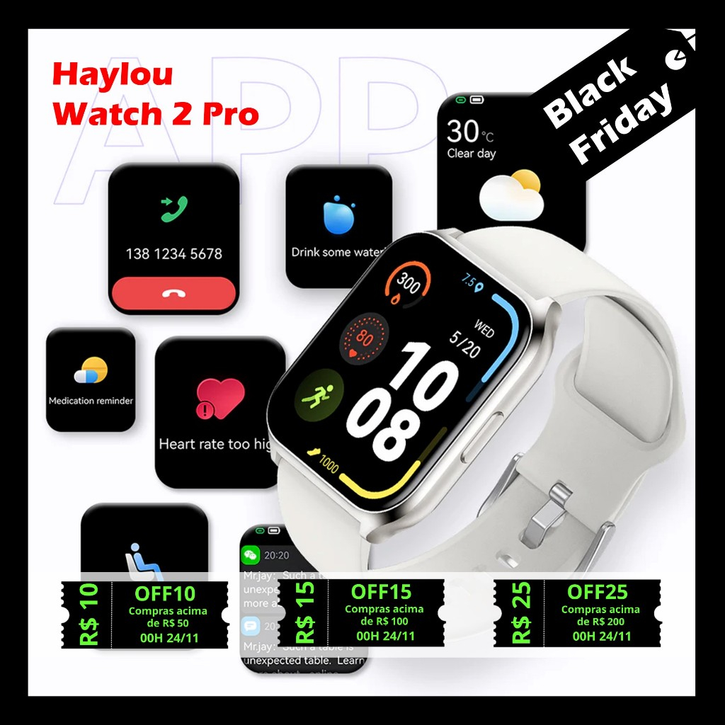 Haylou Watch 2 Pro - LS02 - Relógio Inteligente