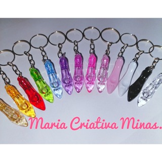 35 Sapatinhos com chaveiro, Sem Tag e sem embalagem individual, lembrancinhas, aniversário, dia das mães, princesas em Oferta na Shopee
