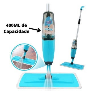 Mop Spray Magico Esfregão Com Reservatorio Rodo De Limpeza Microfibra Refil