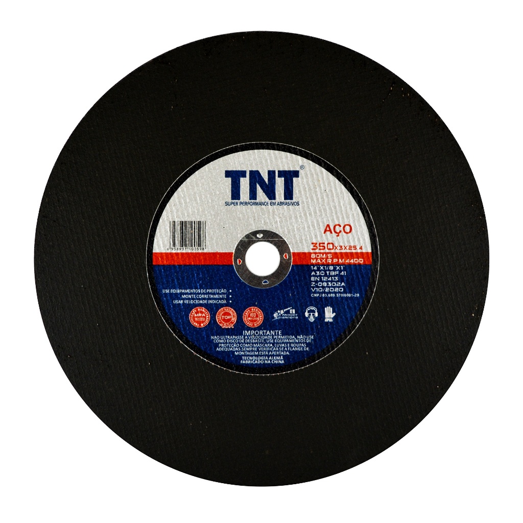 Kits Disco para Corte Ferro 14' x 1' Policorte  Serra Rapida 350mmx25,4mm em Oferta na Shopee