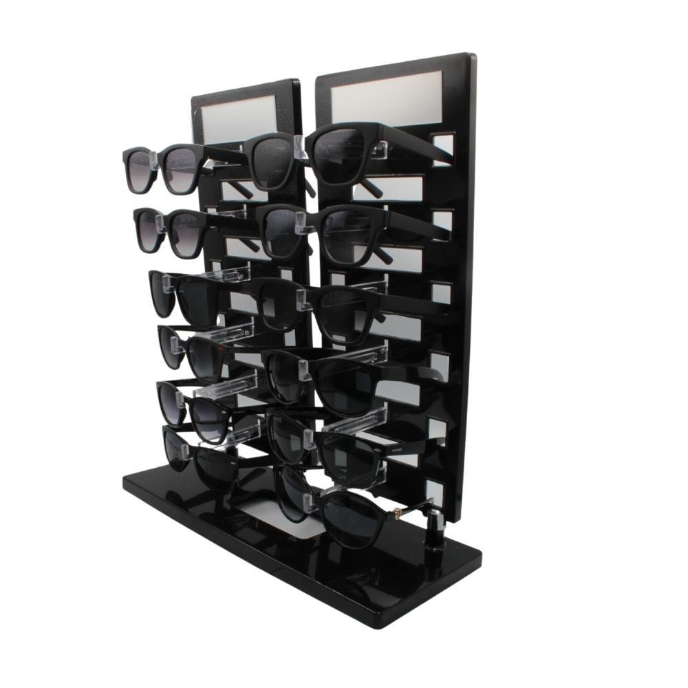 Expositor Torre para 12 Óculos com Espelhos EP12 Preto em Oferta na Shopee