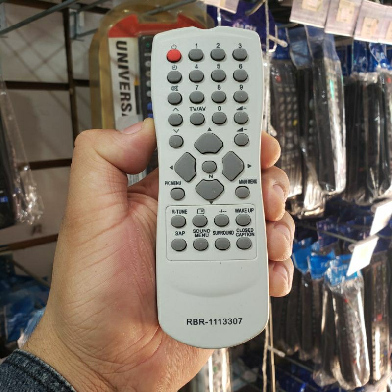 Controle Para TV Panasonic Comum Branco RBR-1113307 TC 14A12 TC 14KL03 TC 14KL04 TC 20112 TC 14004