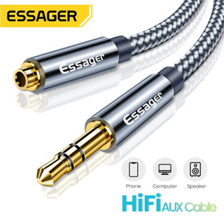 Cabo de Áudio Extensor 3m P2 Macho x Fêmea Estéreo Essager