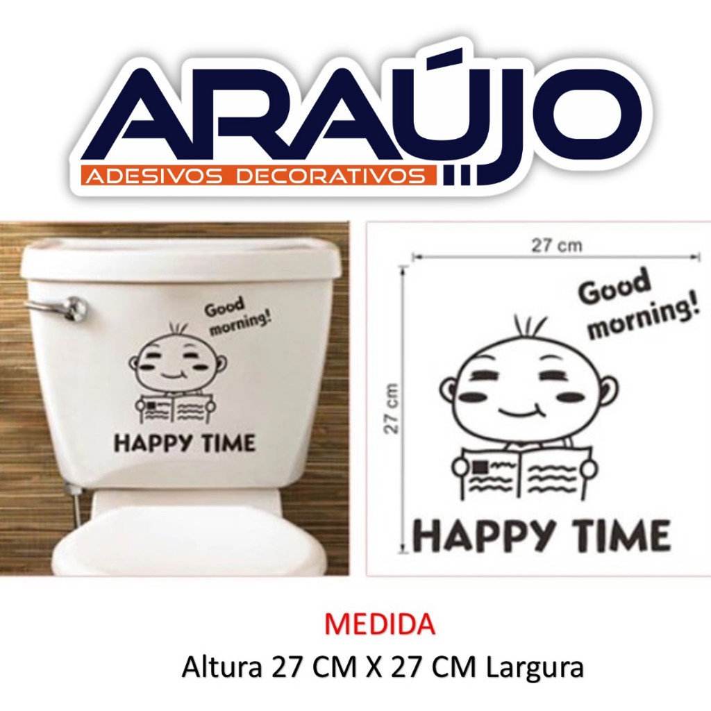 Adesivo Momento Feliz Para Banheiro Personalizado