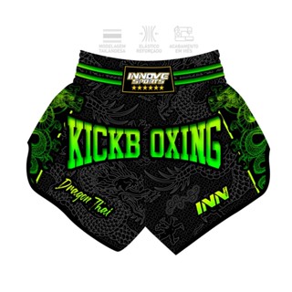 Short Kickboxing Curto Dragon Thai Verde Unissex