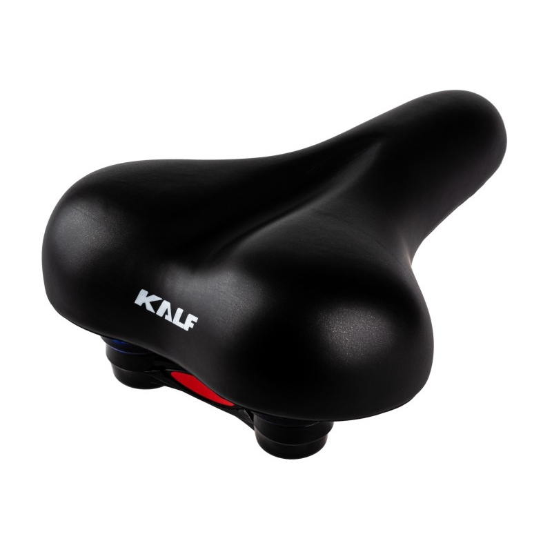 Banco Selim 2 Molas Plus Confort Elastômero Bike Bicicleta Ergométrica Kalf Ellus KF323PR
