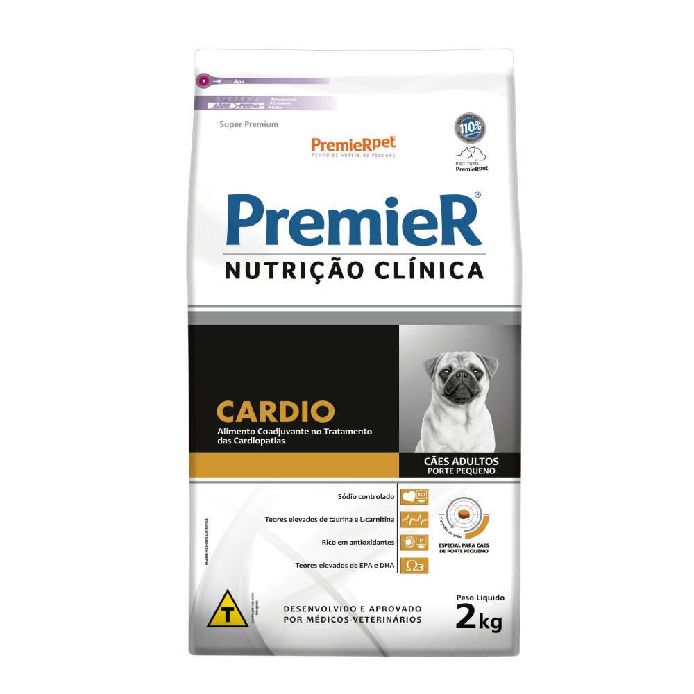 Ração Premier Nutrição Clínica Cardio Cães Pequeno 2kg