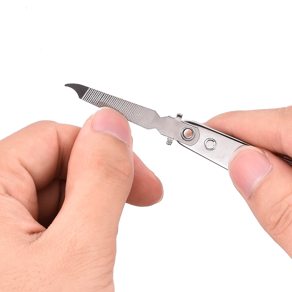 Cortador Cortadores de Unha Pequena 5CM Com Lixa Aço inox Manicure Pedicure Premium