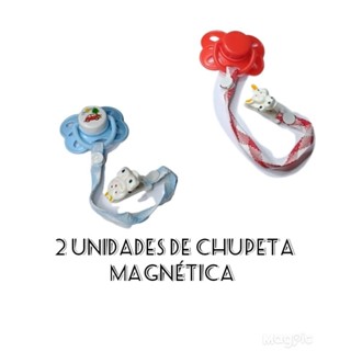 Kit com 2 chupetas magnéticas com prendedor bebê reborn lindo oferta promoção