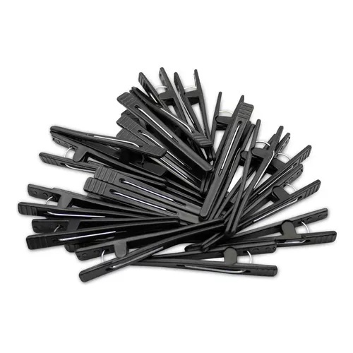 Kit 60 Presilhas Jacaré Bico De Pato Para Cabelo Prendedor Cores Variadas