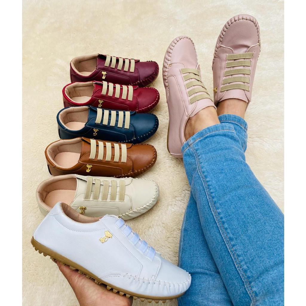 Tênis Feminino Mocatênis Sapatênis Confort em Oferta na Shopee