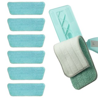 Kit 6x Refil Para Mop Spray Universal Pano Microfibra Reutilizável Lavável