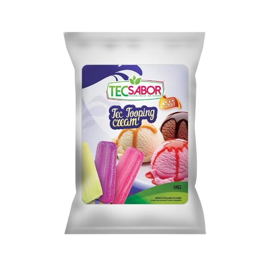 Tec Tooping Preparo para Chantily para sorvetes 1 kg Tecsabor