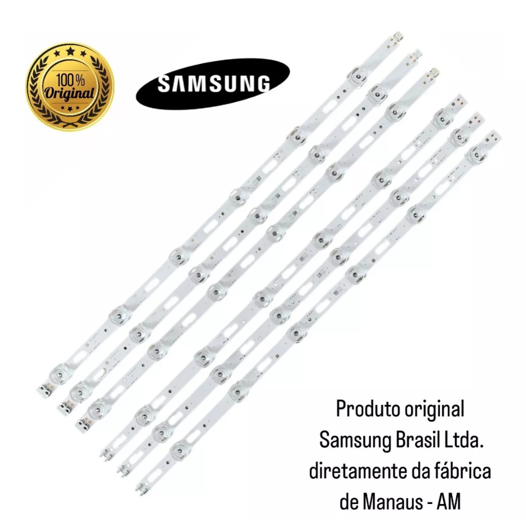Kit 6 Barras de LED Originais TV UN50TU7000G , UN50TU7020G , UN50TU8000G Barramento Original — imagem 2 de 2