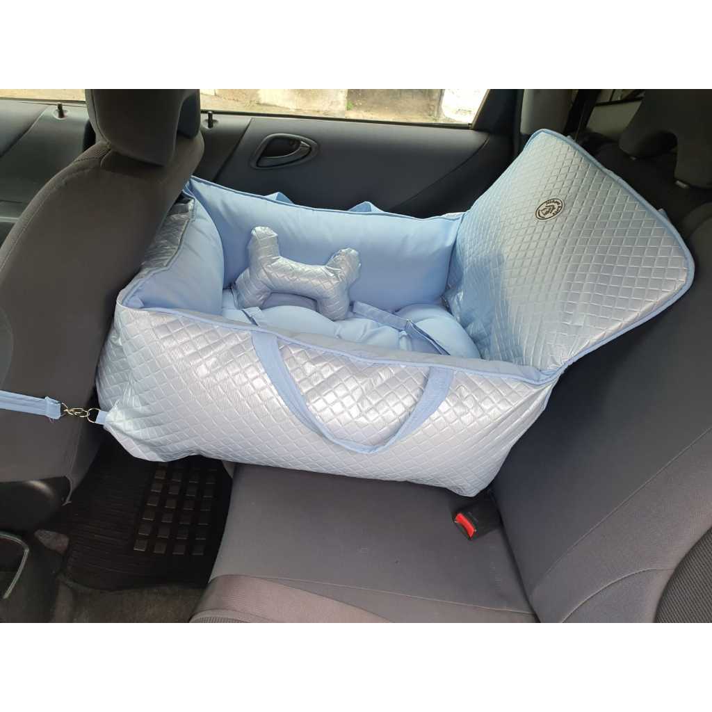 Cadeira De Carro Banco De Trás Baby Blue M Assento Confortável Cinto de Segurança e Alça Para Transporte Almofada Azul