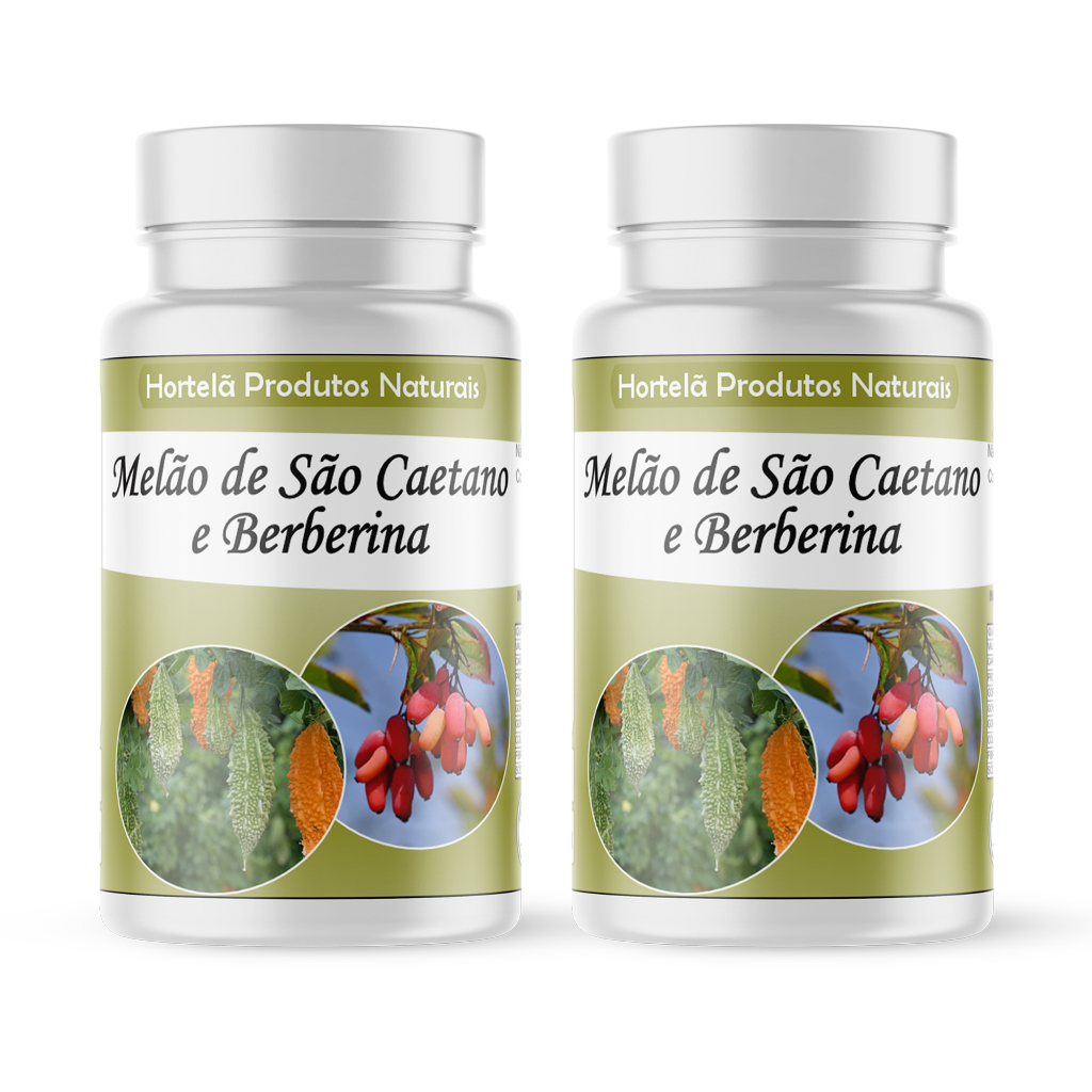 Melão de são caetano e Berberina super eficaz a saúde cápsulas/500mg 2 potes em Oferta na Shopee