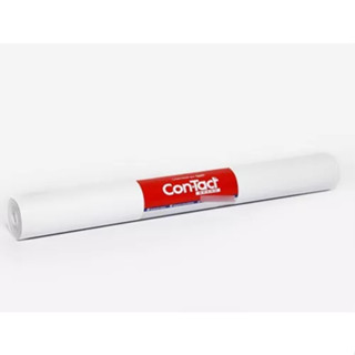 Papel Adesivo Contact Branco Fosco Opaco Lavável 45cm X 2mt