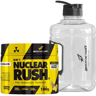 Pré Treino Nuclear Rush 100g + Galão Bodyaction