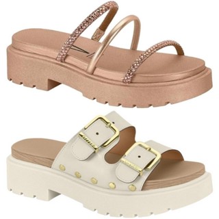 Tamanco Feminino Strass Vizzano Birken Papete Brilho
