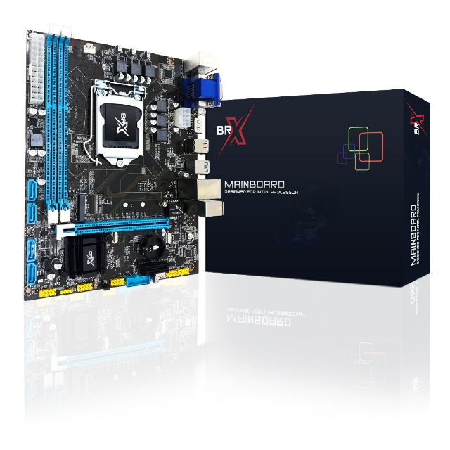 Placa Mãe BRX H110M/BR, Chipset H110, Intel 1151 DDR4