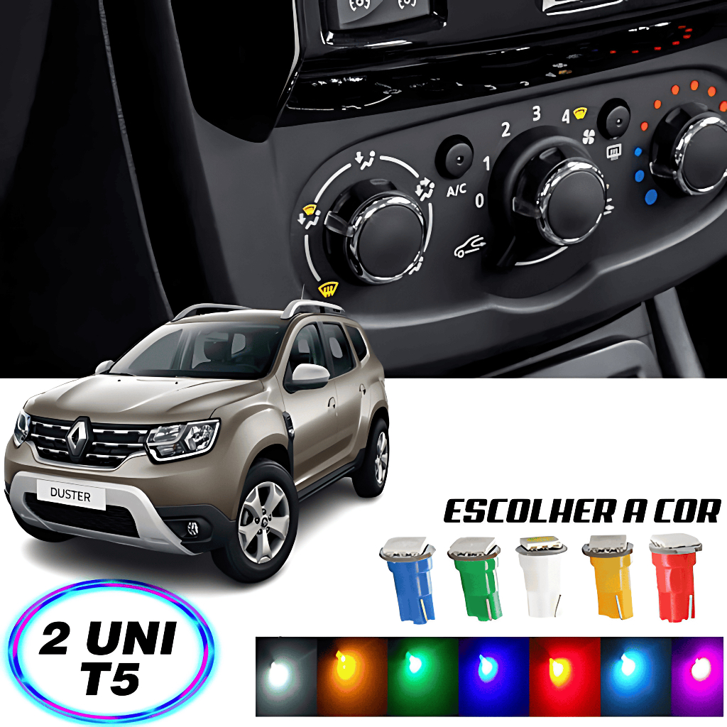 Lâmpada T5 Comando de Ar Duster 2 Peças em Oferta na Shopee