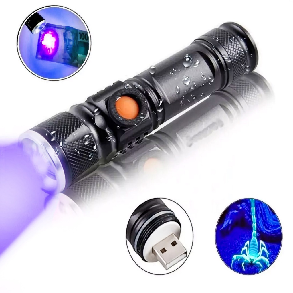 Lanterna De Led Portátil Luz Negra Uv Ultravioleta - A351 em Oferta na Shopee
