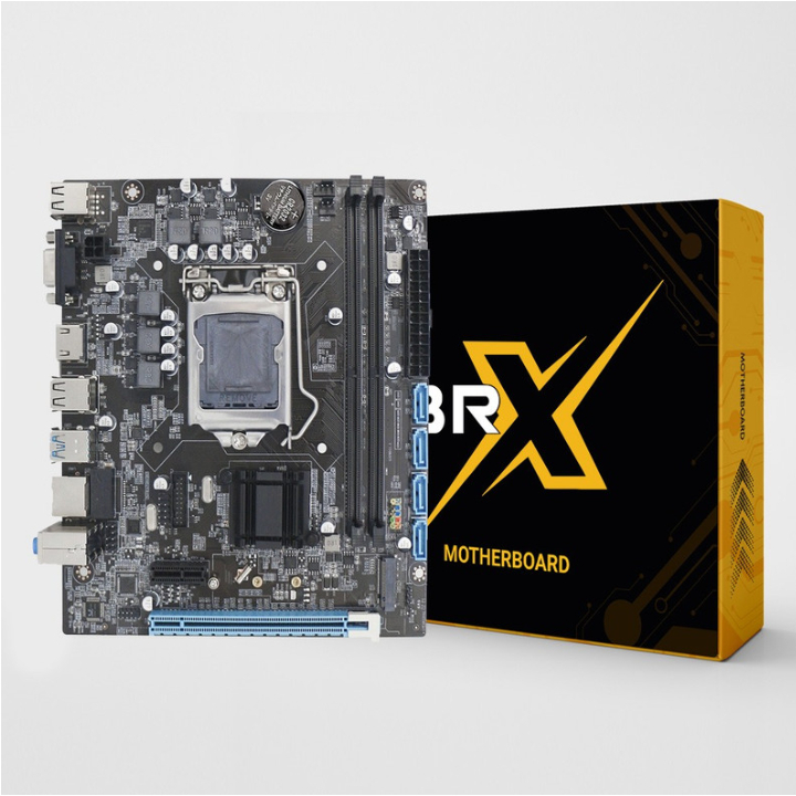 Placa Mãe BRX H61MA5, Chipset H61, Intel H61 DDR3, M2 NVME, HDMI/VGA